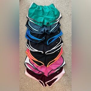 Nike Women's Athletic Shorts - Green, Blue, Black, Orange, Pink, Burgundy